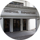 Entrada principal do Hospital Samaritano Higienópolis, unidade de atuação do Dr. Caio Zanon.